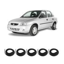 Kit Borracha Vedação Das 4 Portas + Borracha Do Porta Malas Corsa GI/GII 1995 à 2012