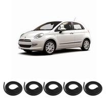 Kit Borracha Vedação Das 4 Portas + Borracha Do Porta Malas Fiat 500 2007 Em Diante