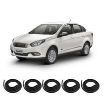 Kit Borracha Vedação Das 4 Portas + Borracha Do Porta Malas Grand Siena 2012 A 2021