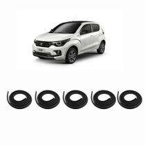 Kit Borracha Vedação Das 4 Portas + Borracha Do Porta Malas Mobi 2012 A 2023