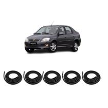 Kit Borracha Vedação Das 4 Portas + Borracha Do Porta Malas Prisma GI 2006 à 2012 Kit Borracha Vedação Das 4 Portas + Borracha Do Porta Malas Prisma GI 2006 à 2012