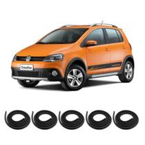 Kit Borracha Vedação Das 4 Portas + Borracha Porta Mala Crossfox 2005 A 2019