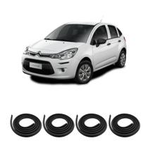 Kit Borracha Vedação Das 4 Portas C3 GI/GII 2002 à 2018