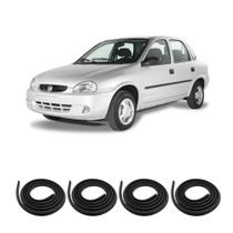 Kit Borracha Vedação Das 4 Portas Corsa GI/GII 1995 à 2012