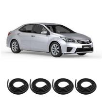 Kit Borracha Vedação Das 4 Portas do Corolla 1998 em diante