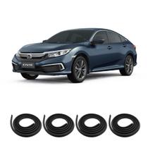 Kit Borracha Vedação Das 4 Portas do Honda Civic 06 em diante