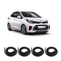 Kit Borracha Vedação Das 4 Portas Picanto GI/GII 2006 à 2018 Kit Borracha Vedação Das 4 Portas Picanto GI/GII 2006 à 2018