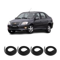 Kit Borracha Vedação Das 4 Portas Prisma GI 2006 à 2012
