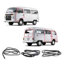 Kit Borracha Vedação Porta Kombi Carat 1997 A 2013 Completo