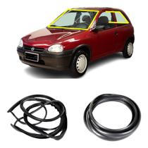 Kit Borracha Vidro Parabrisa E Vigia Corsa Wind