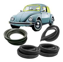 Kit Borracha Vidro Parabrisa Lateral Vigia Traseiro Fusca St