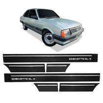Kit Borrachão Friso Lateral GM Chevette SLE 2P 1987/... Kit Borrachão Friso Lateral GM Chevette SLE 2P 1987/...