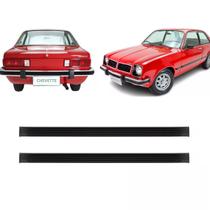Kit Borrachão Parachoque Dianteiro e Traseiro com Presilhas Chevette Marajó 80 a 82 Raiado