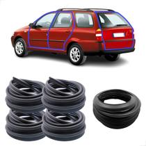 Kit Borrachas 4 Portas e Porta Malas Fiat Palio Weekend 1997 a 2020 Borrachauto