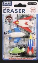 Kit Borrachas Avião Vermelho Branco