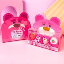 Kit Borrachas Bear Strawberry Com 4 Unidades 1203-06