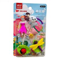 Kit Borrachas Kawaii Varias Peças Tipo Fada Papelaria Kit Borrachas Kawaii Varias Peças Tipo Fada Papelaria
