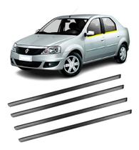 Kit Borrachas Pestanas Externas Renault Logan Até 2014
