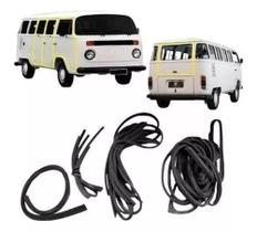 Kit Borrachas Porta Dianteira Meio Mala Kombi Clipper 1984