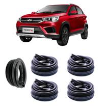 KIT BORRACHAS PORTA LATERAL + MALA CHERY TIGGO 2x QUALIDADE