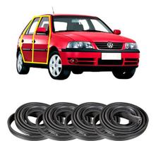 Kit Borrachas Vedação 4 Portas Gol E Parati G2 G3 G4