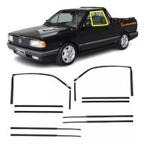 Kit Borrachas Vidros Canaletas Pestanas Saveiro 1994 1995
