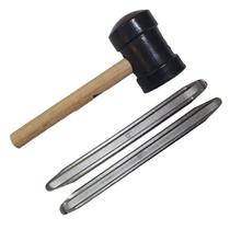 Kit Borracheiro C/ 2 Espátula Chata 30m + Martelo Borracha Kit Borracheiro C/ 2 Espátula Chata 30m + Martelo Borracha