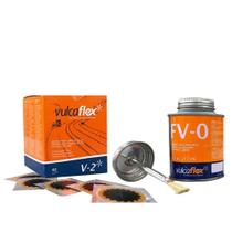 Kit borracheiro Remendo V-2 com 40un + Cola FV-0 163g - VULCAFLEX