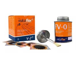 Kit borracheiro Remendo V-2 com 40un + Cola FV-0 163g - VULCAFLEX