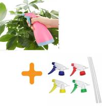 Kit Borrifador Pulverizador Spray Plastico e 4 gatilhos de reposição. Kit Borrifador Pulverizador Spray Plastico e 4 gatilhos de reposição.
