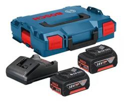 Kit Bosch Bateria Gba 18v 4ah Carregador Gal 18v-20 + Maleta