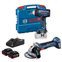 Kit Bosch Chave De Impacto Gds 18v-400 + Gws 180-li Bateria