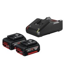 Kit Bosch com 2 Baterias 18V 4Ah GBA + Carregador GAL18V-40 Kit Bosch com 2 Baterias 18V 4Ah GBA + Carregador GAL18V-40