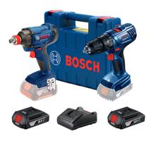 Kit Bosch Parafusadeira GSB 180-LI e Chave de Impacto GDX 180-LI Bateria