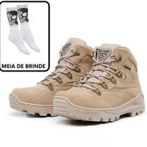 Kit Bota Adventure Acero Advanced Desert / 1 Par de Meia Acero Branca