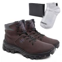 Kit Bota Adventure Venetto + Meia + Carteira Masculino Kit Bota Adventure Venetto + Meia + Carteira Masculino