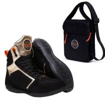 Kit bota botinha de treino feminina academia fitness cano alto + bag pochete - Marrenta Shoes