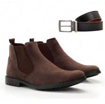 kit bota chelsea masculina camurca com cinto kit bota chelsea masculina camurca com cinto