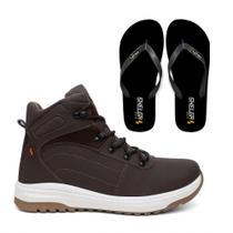 Kit bota Cuturno masculino + Chinelo basic Shelga Boots