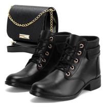 Kit Bota Feminino Cano Baixo + Bolsa Porta Celular Versátil Kit Bota Feminino Cano Baixo + Bolsa Porta Celular Versátil