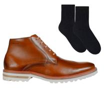 Kit Bota Ferracini Cincy Firenze Masculina + Par de Meia