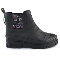 Kit Bota Galocha Infantil Grendene Feminina Barbie Love com Bag 22918