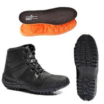 Kit Bota Masculina Trilha Adeventure Star Moon Black+Palmilha Grossa