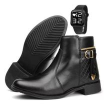 Kit Bota + Relogio Digital Feminino Bota Estilo Country Kit Bota + Relogio Digital Feminino Bota Estilo Country