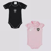 Kit Botafogo 2 Bodys Preto e Rosa Kit Botafogo 2 Bodys Preto e Rosa