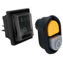 Kit Botão com Interruptor Compatível Aspirador WAP GTW10 20 GTW Inox 12 20 BIOVAC FW005231 20010123