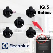 Kit Botão de Fogão Electrolux Cooktop Tipo Original 5 peças