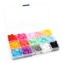 Kit Botão de Pressão Coração e Redondo 15 Cores 12mm - 150 unidades