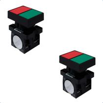 Kit Botão Duplo XB2-EL8325 Liga/Desliga Sem Iluminação 1NA+1NF
