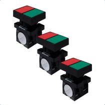 Kit Botão Duplo XB2-EL8325 Liga/Desliga Sem Iluminação 1NA+1NF